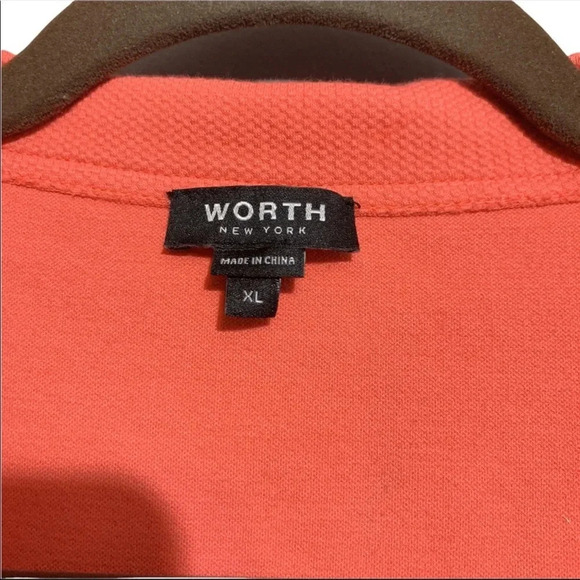 Worth Salmon Color Drape Open Blazer Size XL - Picture 7 of 9